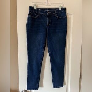 St.Johns Bay Classic Dark Wash Skinny Leg Women's Jeans Size 12 Petite
